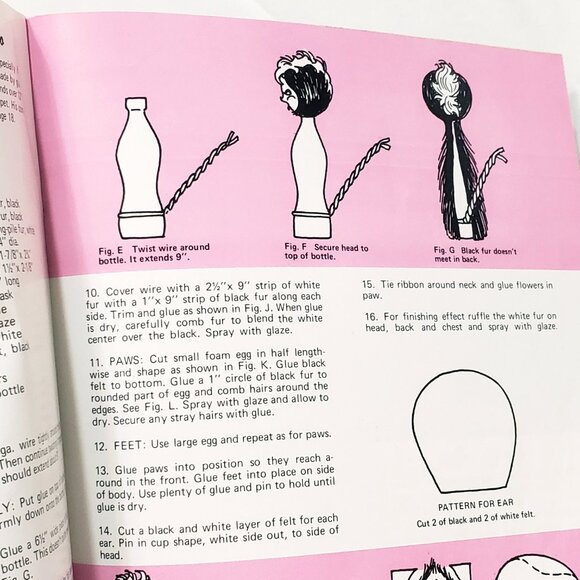 You Can Make Furry Novelties Faux Fur Felt Animals Craft Course 1971 Koala Bear - Picture 7 of 10